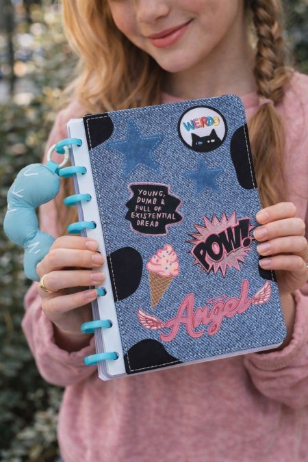 دفتر سلك جينز _مع يد